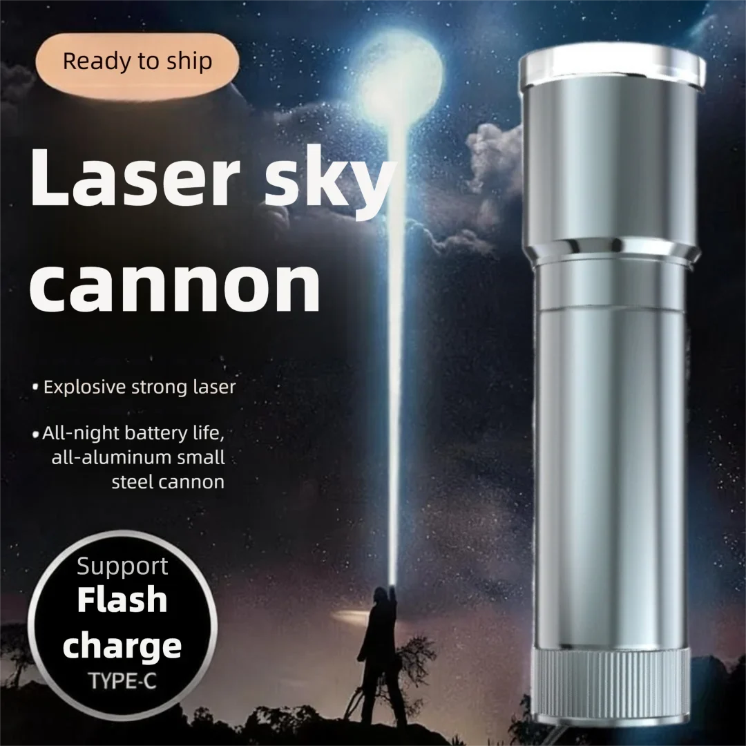 Mini Steel Cannon Flashlight - Super Bright Portable Outdoor & Emergency Light