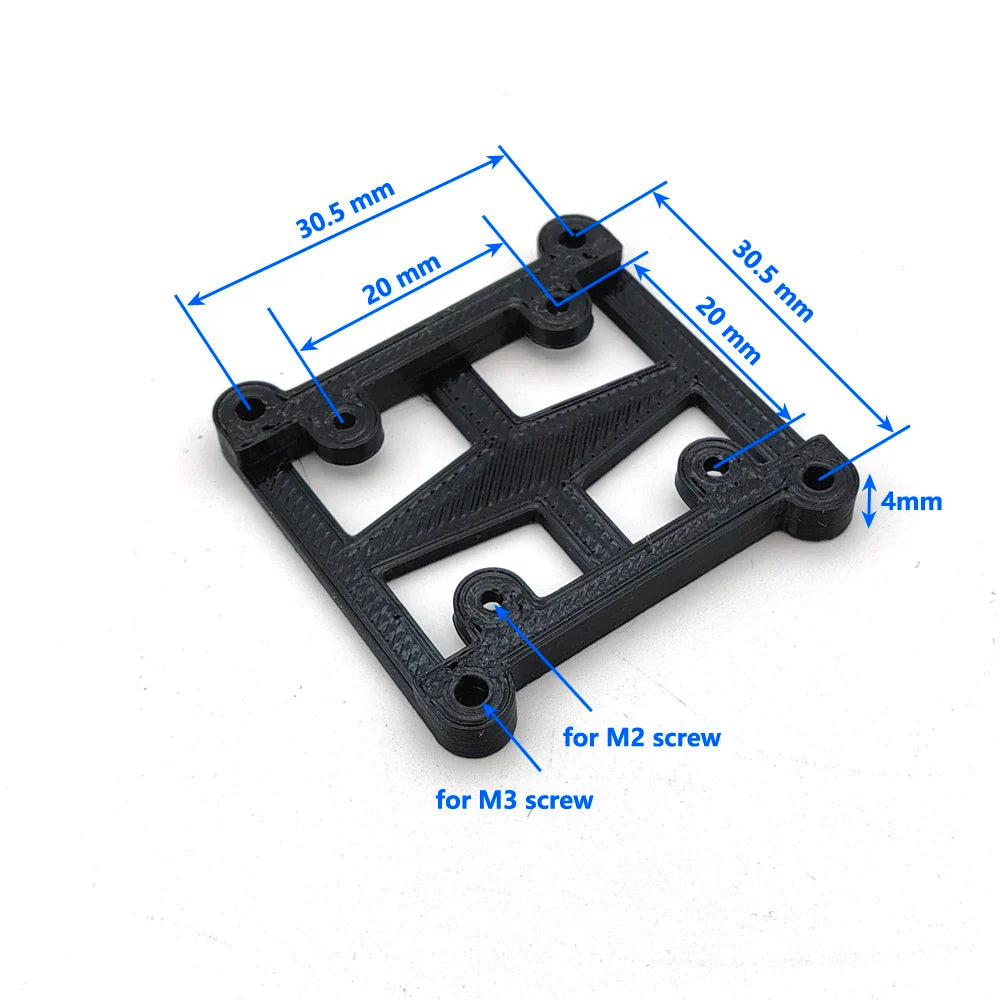 FPV Drone VTX Mount — 3D Printed TPU Video Transmitter Holder for Flight Control, 20-30mm Racing Drone