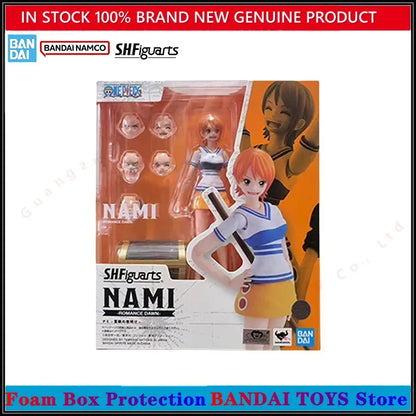 Bandai One Piece SHF Anime Figure Model Kit — Monkey D. Luffy, Nami, Shanks, Roronoa Zoro Romance Dawn
