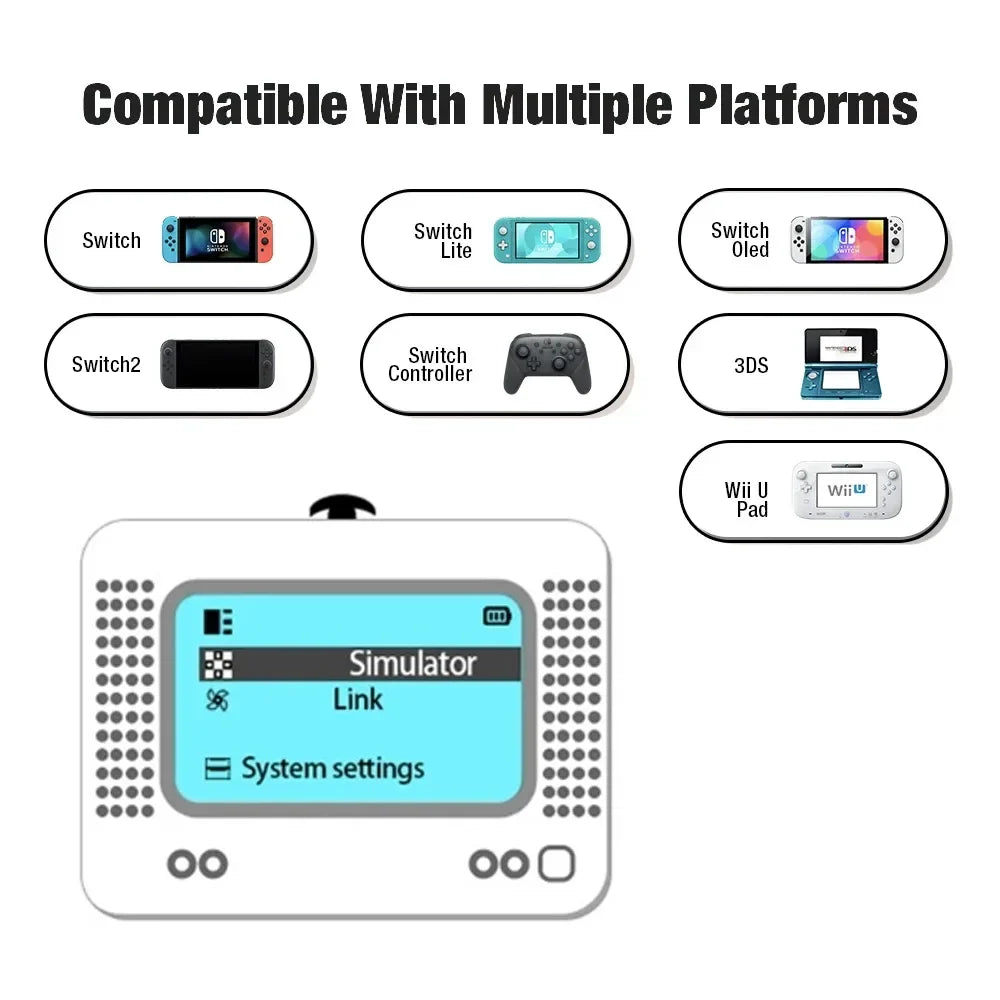 Rechargeable Intelligent NFC Emulator & Writer – Universal Simulator for Switch, Switch 2, Wii U, 3DS (Kingdom Tears & Breath of the Wild)