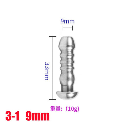 28-Piece Stainless Steel Urethral Sound Set – Hollow Urethra Dilator & Male Stimulation Chastity Toy