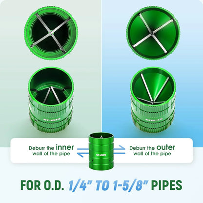 Pipe Reamer & Deburring Tool – Cleaner for Copper, PVC, and Tubing Pipes
