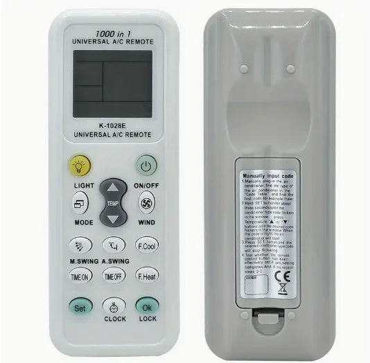 1000-in-1 Universal Remote Control K-1028E – AC Digital LCD Controller for Air Conditioners