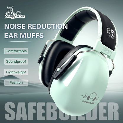 Adjustable Noise Reduction Ear Muffs NRR 28dB – SK-06P Hearing Protection Ear Defenders for Work, Mowing & Industrial Use