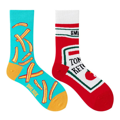 Unisex AB Tide Animal Cotton Socks – Colorful Cat, Dog, Koala, Cow Crew Socks for Men & Women, Four Seasons Gift