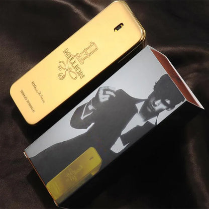 Hot Million Gold Perfume for Men & Women, Seductive Leather Notes, 100ml Valentine's Day Gift