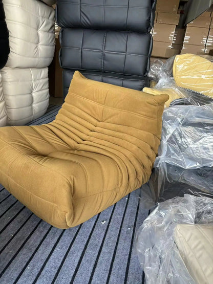 Caterpillar Single Sofa Chair – Cozy Tatami Lounge Chair for Living Room, Bedroom, Balcony, Reading, and Leisure