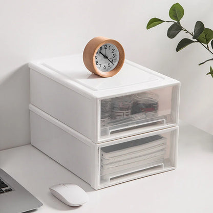 Desktop Jewelry Organizer Box - Stackable Pull-Out Drawer Storage for Bracelets & Necklaces