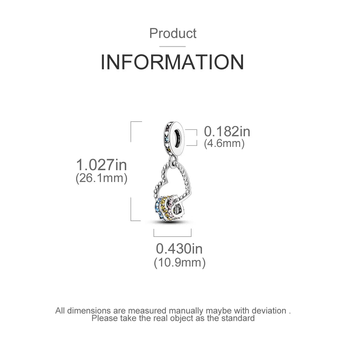 MULA Chameleon Silver-Plated Charm with Color-Changing Crystal Ball - DIY Snake Chain Bracelet Jewelry Gift for Women
