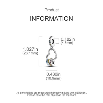 MULA Chameleon Silver-Plated Charm with Color-Changing Crystal Ball - DIY Snake Chain Bracelet Jewelry Gift for Women