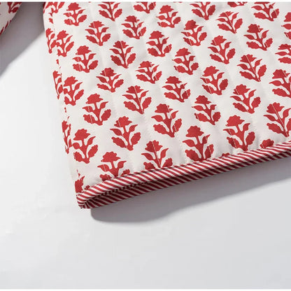 2025 Women’s Printed Quilted Padded Jacket – Collared Cotton Coat with Contrast Piped Pockets, Casual Autumn Outerwear