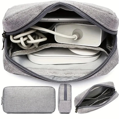Digital Portable Organizer Case – Travel Storage Bag for Headphones, Chargers, USB Cables & Accessories