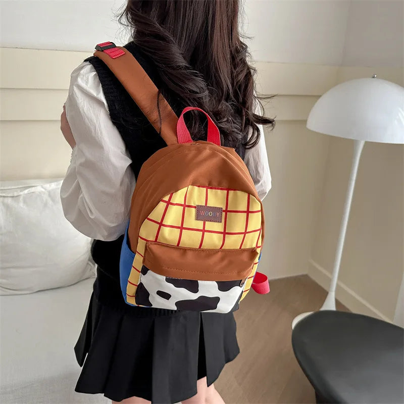 Toy Story School Backpack - Durable Nylon Bag with Adjustable Straps & Zipper Closure