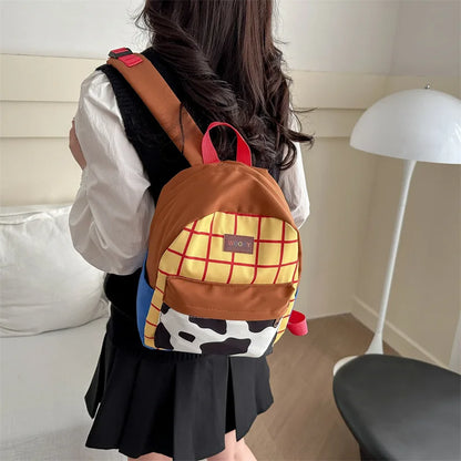 Toy Story School Backpack - Durable Nylon Bag with Adjustable Straps & Zipper Closure