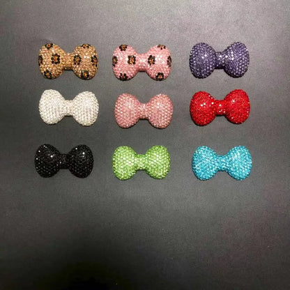 43PCS Luxury Charm Set — Diamond Bow, Perfume Bottle, Butterfly & Lip Decorations for Phone Case, Purse, and DIY Crafts