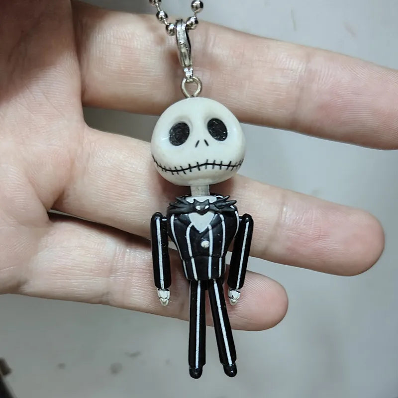 Disney The Nightmare Before Christmas Keychain – Jack Skellington Pendant Cute Doll Jewelry Accessory