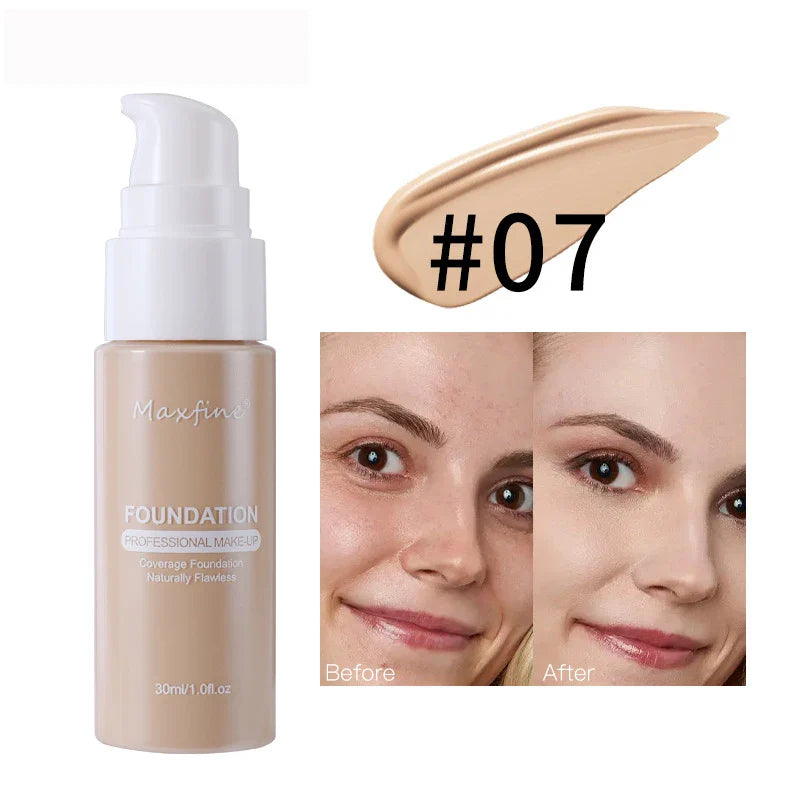 Liquid Foundation Concealer – Waterproof, Sweat-Resistant Professional Makeup Cosmetics