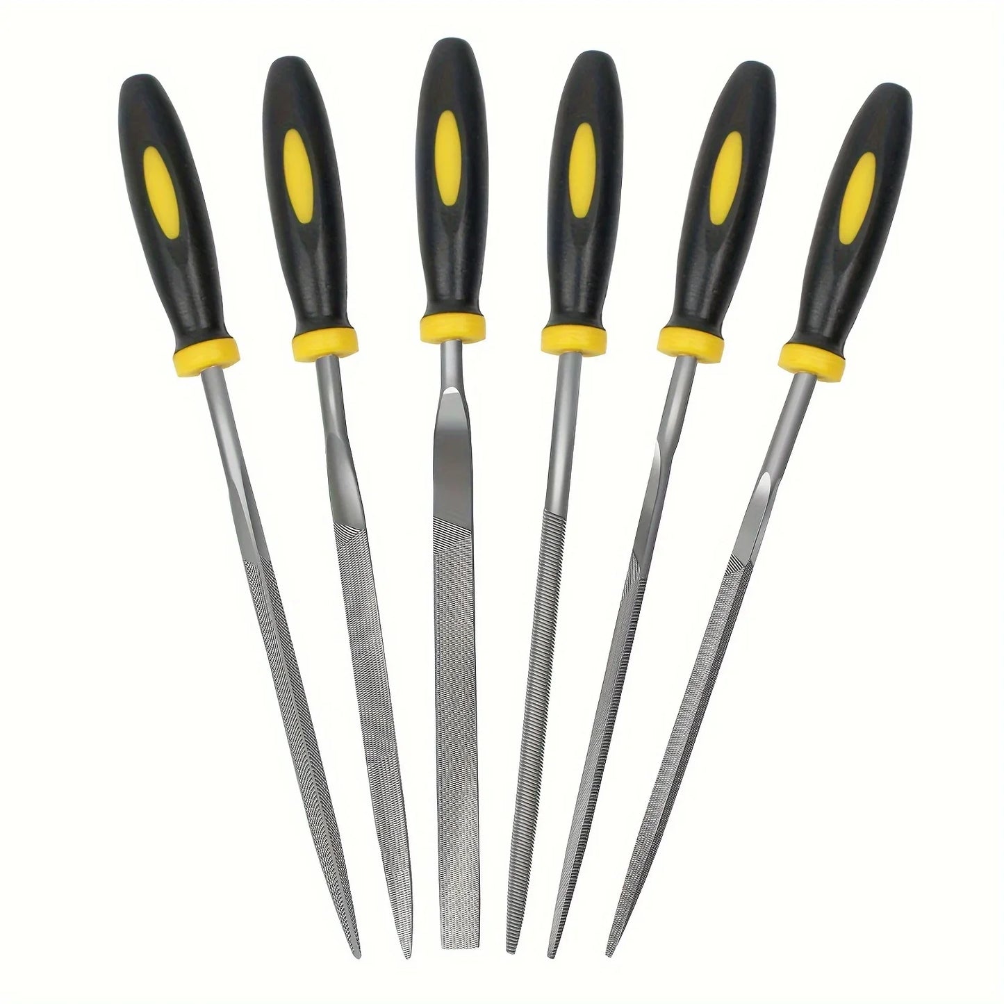 Premium High-Carbon Steel Needle File Set – Ergonomic Non-Slip Handles for Precision Filing Wood, Plastic & Model Craft Work