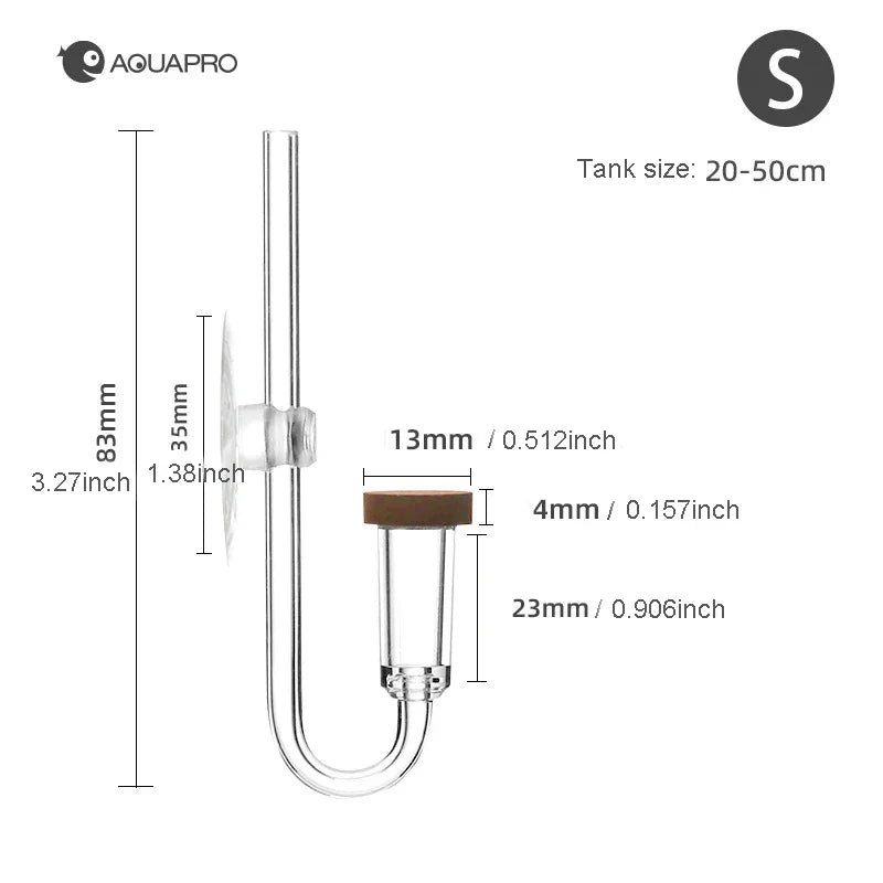 Aquarium CO2 Diffuser – Mini Bubble Counter for Fish Tank, Sprayer Equipment & Terrarium Marine Tools Accessory