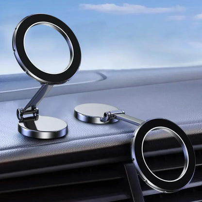 Strong Magnetic Cell Phone Holder - 360° Swivel Adjustable Magsafe Back Sticker for iPhone 16, Samsung, Xiaomi, Universal