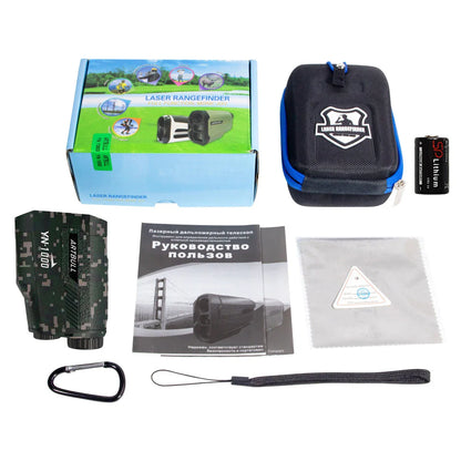 ARTBULL 1000m Golf Rangefinder – 650m Telescope with Flag-Lock, Slope, Pin Laser Distance Meter for Hunting & Outdoor Activities