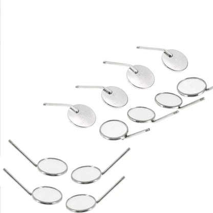 Dental Mouth Mirror Set: Reflector with Handle, Oral Care Tools - Includes 4# and 5# Mirrors