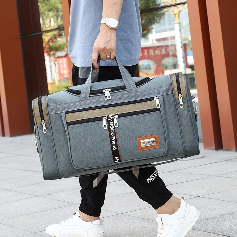 Nylon Travel Duffel Bag for Women & Men – Large Capacity Carry-On, Weekender, Gym & Overnight Sport Tote