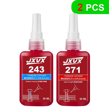 Threadlocker 243/271 Adhesive Sealant - Blue Medium-to-High Strength, Oil & Heat Resistant