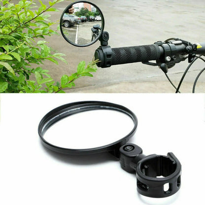 Universal Bicycle & Motorcycle Rearview Mirror | 360° Rotatable Adjustable Handlebar Mirror