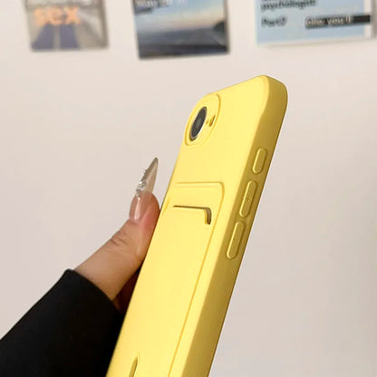 Fashion Wallet Card Holder Phone Case for iPhone 11–17 Series (Pro Max/Plus/Mini) – Soft TPU Shockproof Protective Back Cover with Card Slot