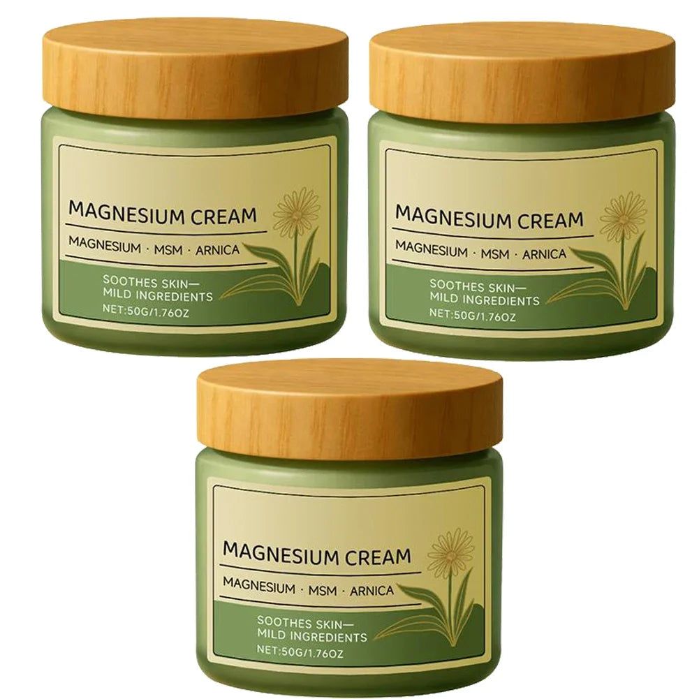 Magnesium Soothing Body Cream - Non-Greasy Daily Massage Care for Muscles, Knees & Joints with Arnica & MSM