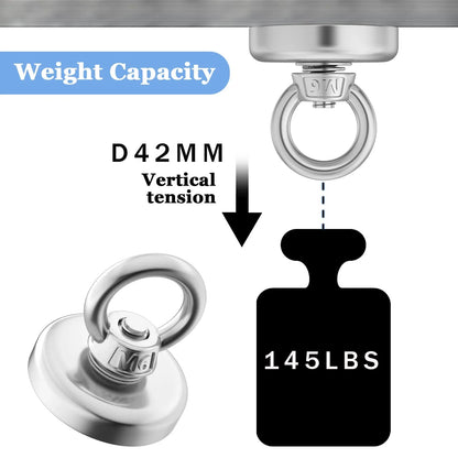 Super Powerful Neodymium Magnets N52 - Strong Magnet for Magnetic Fishing, Search Hook, Magneat Magnetti, Neomidium Imans