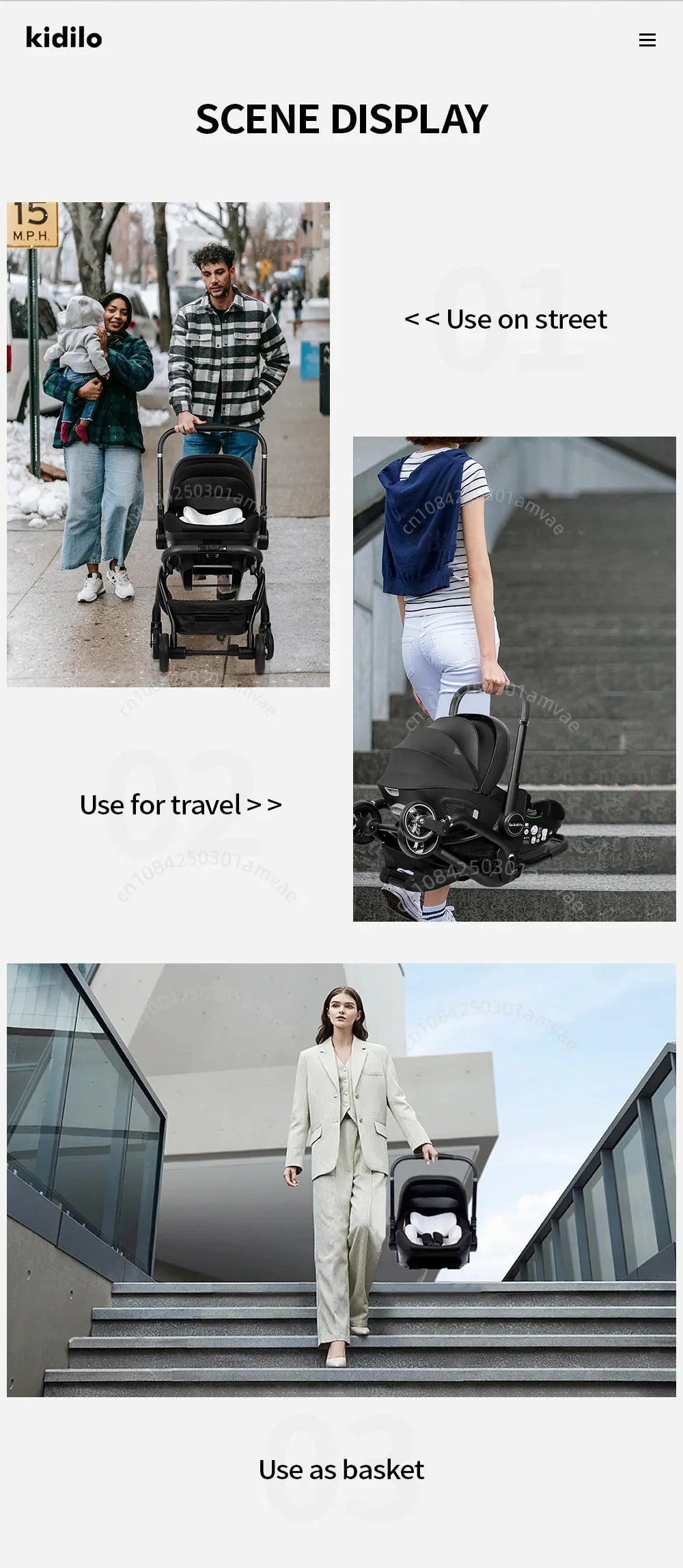 Multi-Functional Newborn Baby Stroller — Portable 4-in-1 Sleeping Basket, Safety Seat & Travel Cart