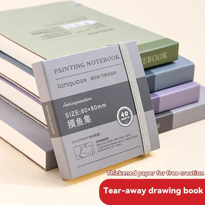 Mini Tearable Sketchbook 250gsm – 40-Sheet Drawing Notebook for Watercolor, Acrylic, Marker, Oil & Gouache