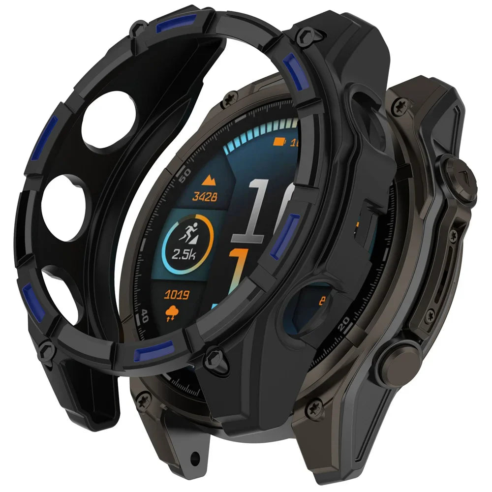 BEHUA Soft TPU Protective Case for Garmin Tactix 8 51mm — Lightweight Hollow Replacement Watch Shell Cover