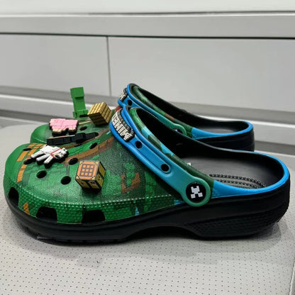 My World Anime 3D Summer Slippers — EVA Hole Sandals for Kids & Adults, Home & Beach Shoes, Cute Gift