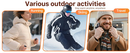 2-Pack Rechargeable Hand Warmers 2000mAh – Electric Pocket Heater for Christmas, Outdoors, Hunting, Golf & Camping