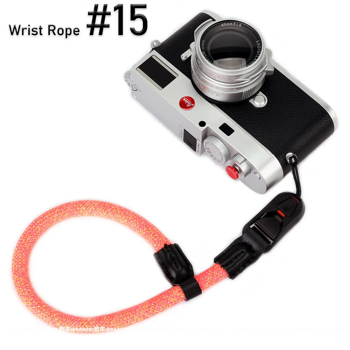 Nylon Rope Sling Quick Release Camera Strap – Wrist & Neck Shoulder Strap for Fujifilm, Sony, Nikon, Canon & Leica Mirrorless Cameras