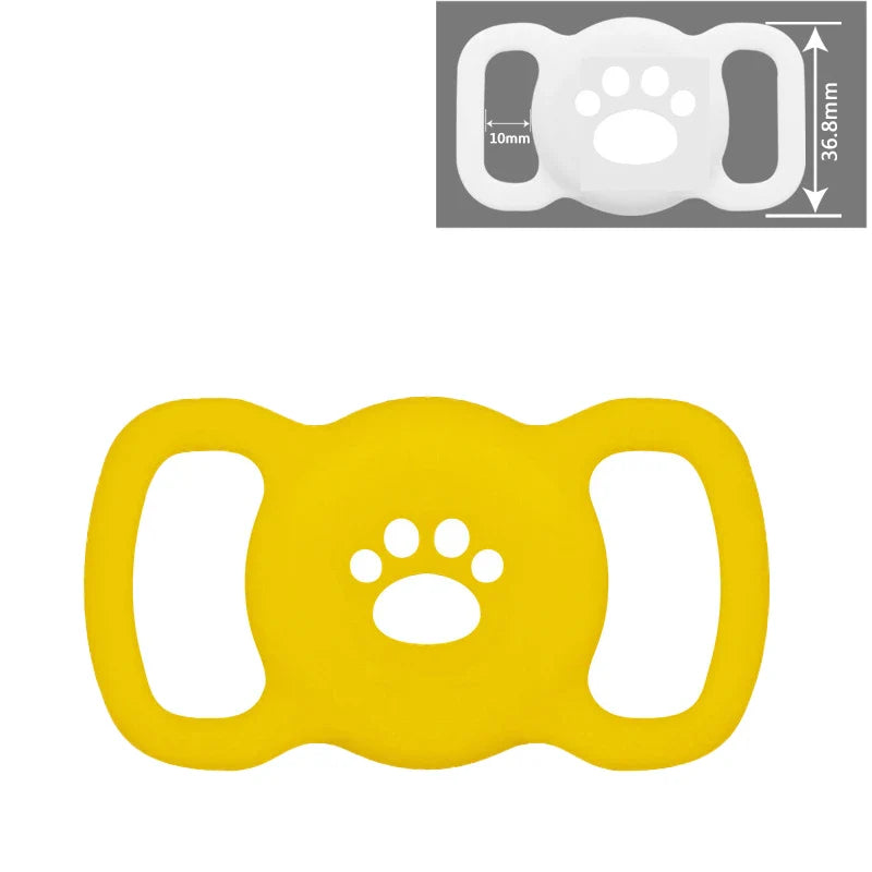 Airtag Dog Collar Holder – Silicone Protective Case for Apple AirTag, Full Body Cover Fits All Collar Sizes