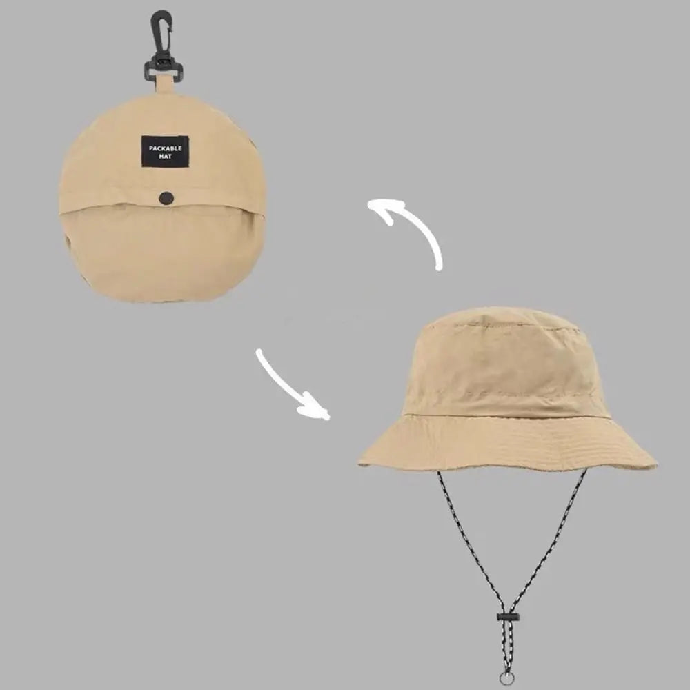 Stay Cool and Protected: Waterproof Bucket Hat - Summer Camping Hiking Cap with Anti-UV Sun Protection - Stylish Mountaineering and Panama Hat Design