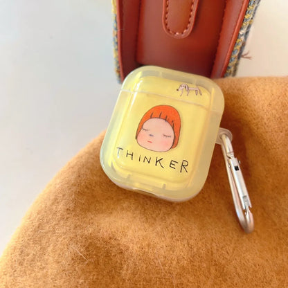 Cartoon Little Girl Soft TPU Silicone Case for AirPods 1/2/3/4 & Pro 2 — Protective Cover for AirPods 4
