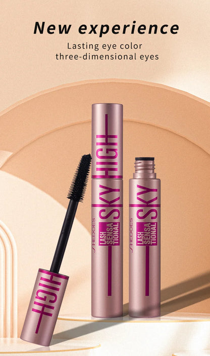 4D Lengthening Waterproof Mascara – Thick Curling, Long-Lasting Black Eyelash Enhancer for Natural Lash Extension Makeup