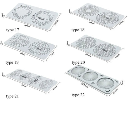 Flower & Leaf Pattern Silicone Mold — Fondant Cake Lace Mat for DIY Baking, Craft & Cake Decoration