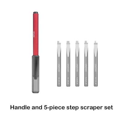 DSPIAE Straight Edge Broach Step Scraper Kit – Precision Scribing Tool for Gunpla Model Building, DIY Hobby & Craft Detailing