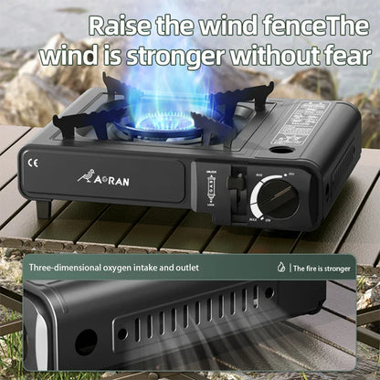 Cassette Gas Stove — 2900W Portable Outdoor & Household Grill for Camping, Kitchen, and Barbecue