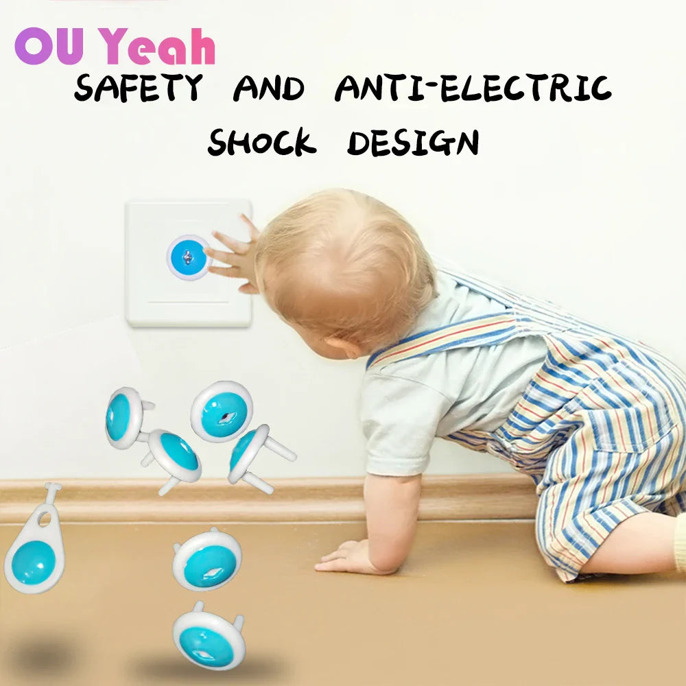 Child Safety Electric Socket Cover — Russian/EU Two-Phase Plug Protector for Baby and Kids Safety