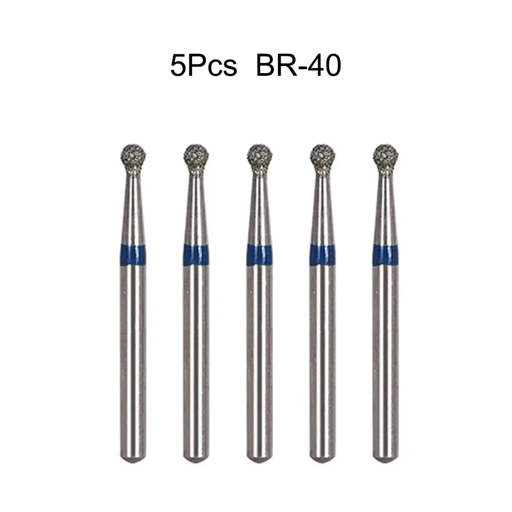 5pcs Dental Diamond Burs Drill FG 1.6mm – High-Speed Handpiece Burs for Polishing & Whitening