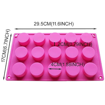 Cylinder Silicone Mold – Multi-Purpose Baking Tool for Soap, Jelly, Pudding, Chocolate, Cookies & Resin Crafts