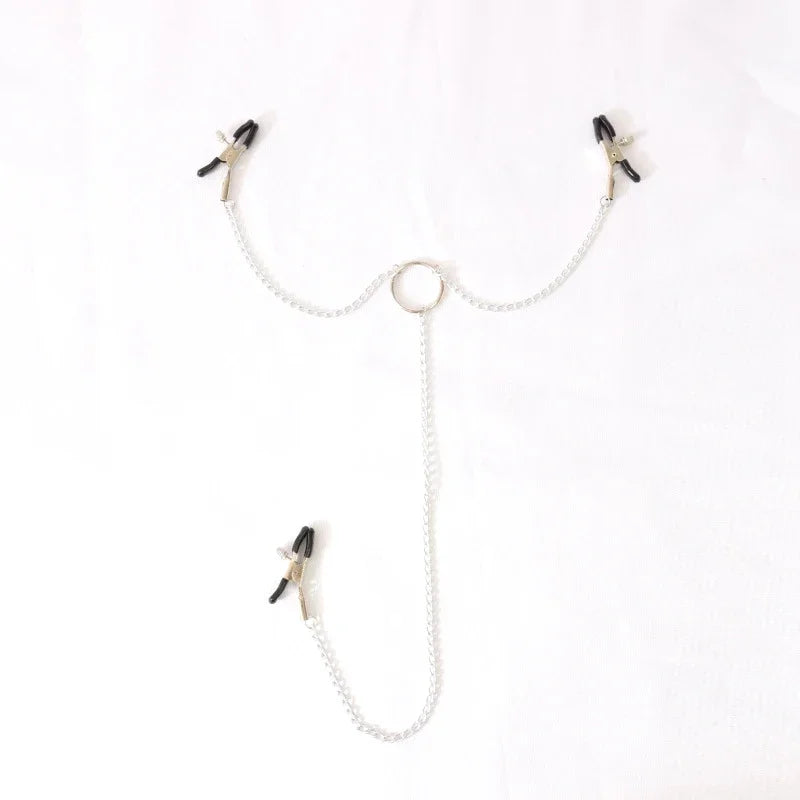Stainless Steel Nipple Clip Accessories – Butterfly Style Metal Body Jewelry for Couples