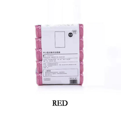 5 Rolls (100PCS) Disposable Trash Bags – Household Kitchen Garbage Bags for Storage & Cleaning